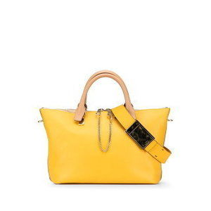 Chloe Bailey Handbag Beige Yellow Leather s
